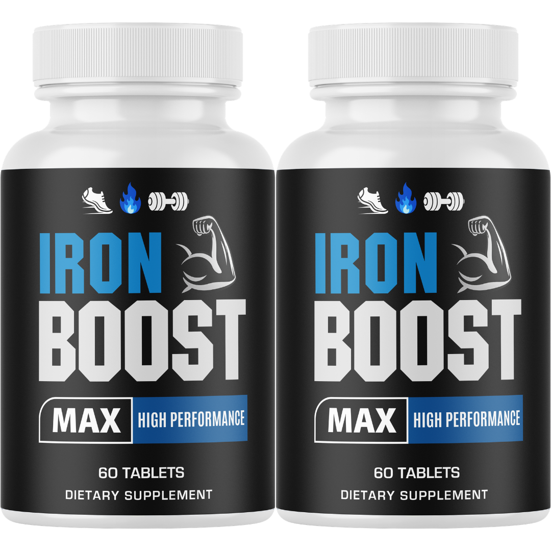 Iron Boost Max Male Performance Supplement, Vitality Support 60 Tablets