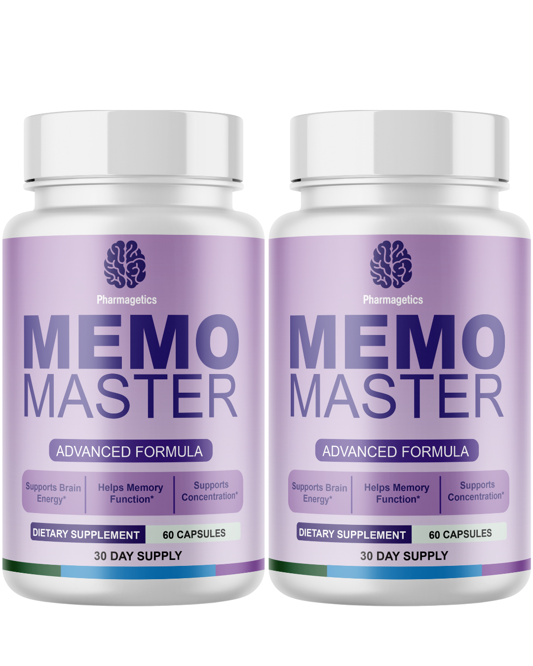 Memo Master Brain Support For Focus & Cognitive Supplement 60 Capsules