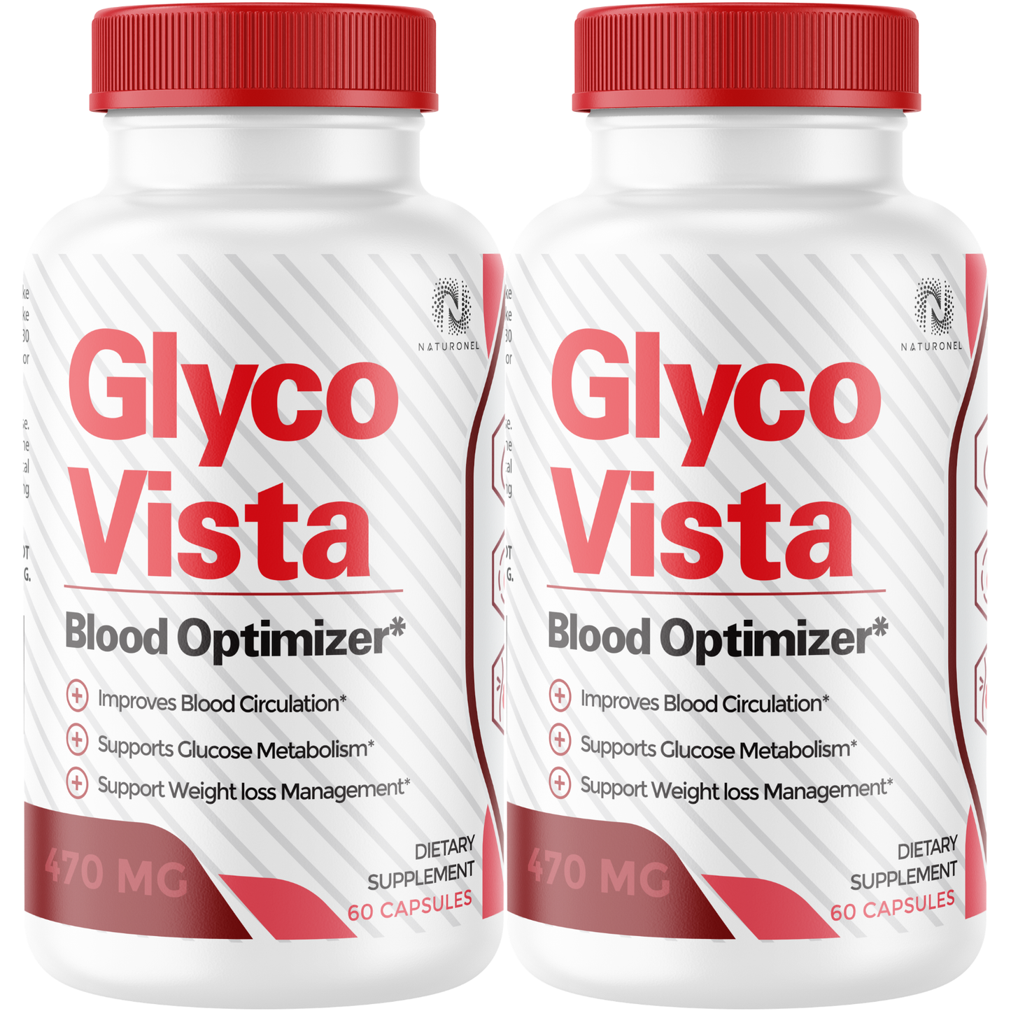 Glyco Vista (2 Pack) Blood Optimizer Supplement – Glucose Metabolism & Healthy Blood Circulation Support, Alpha Lipoic Acid, Chromium, Banaba, Bitter Melon, Cinnamon & Gymnema