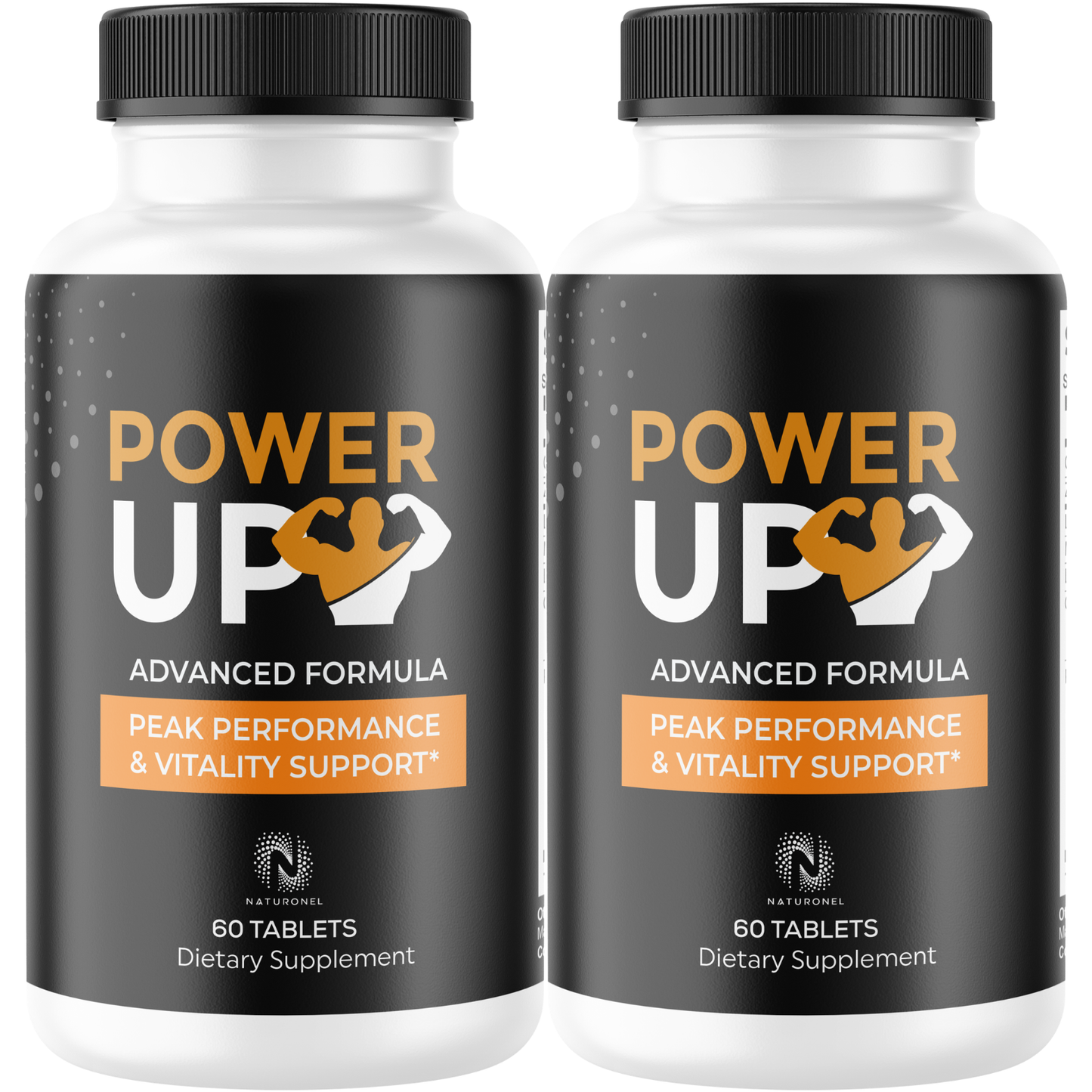 Power Up (2 Pack) Supplement for Men – Advanced Men's Wellness Formula with Longjack, Maca Root, L-Arginine, Ginseng & Zinc – Daily Vitality Support