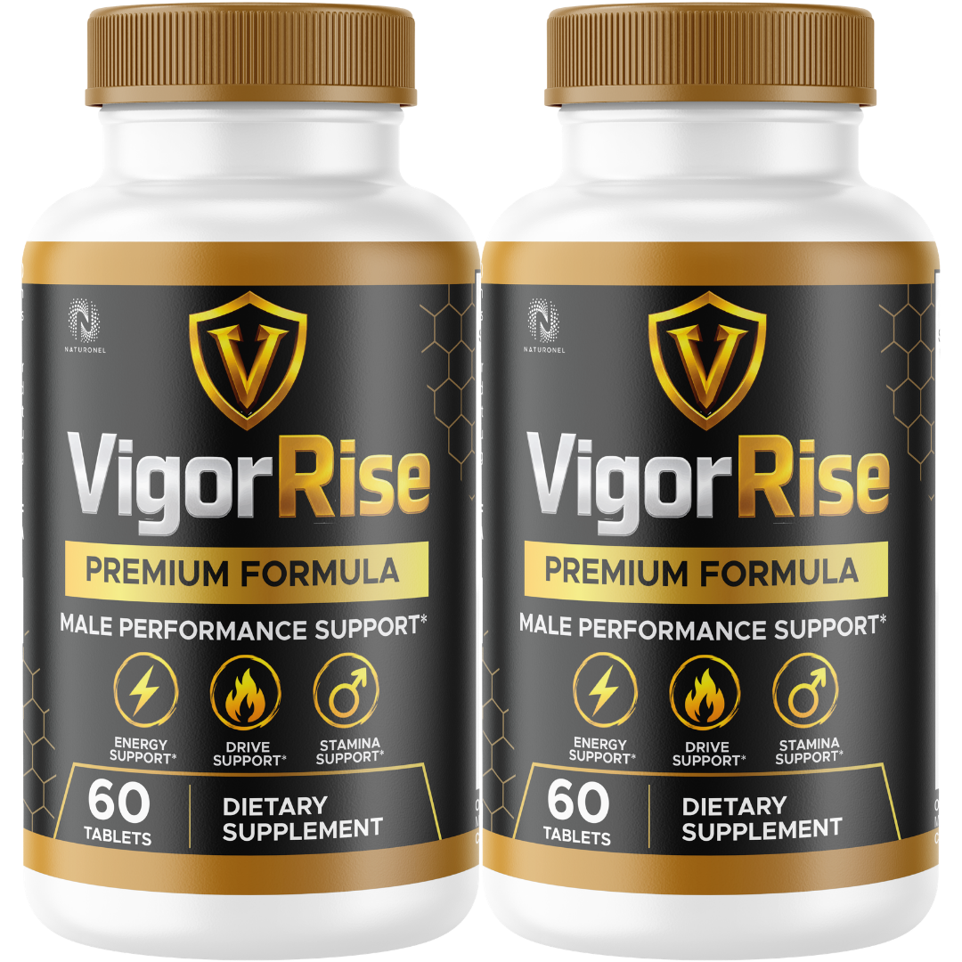 VigorRise Men's Daily Performance Supplement (2 Pack) – Premium Herbal Formula with Tongkat Ali, Maca Root, L-Arginine, Ginseng & Zinc – Supports Energy, Drive & Stamina