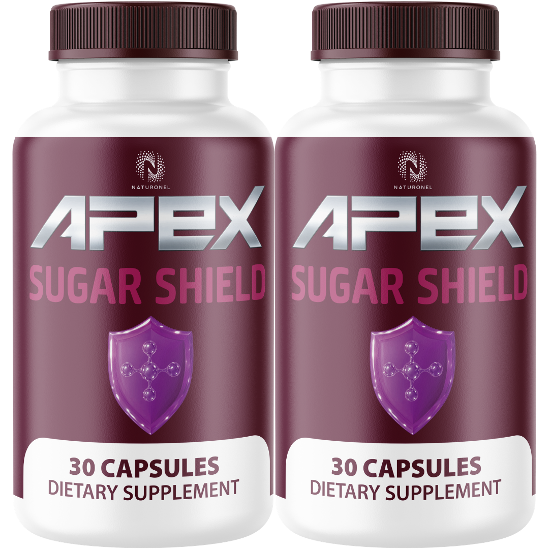 APEX Sugar Shield Advanced Glucose Support (2 Pack) – Blood Sugar Support Capsules with Banaba, Bitter Melon, Gymnema, Chromium & Alpha Lipoic Acid