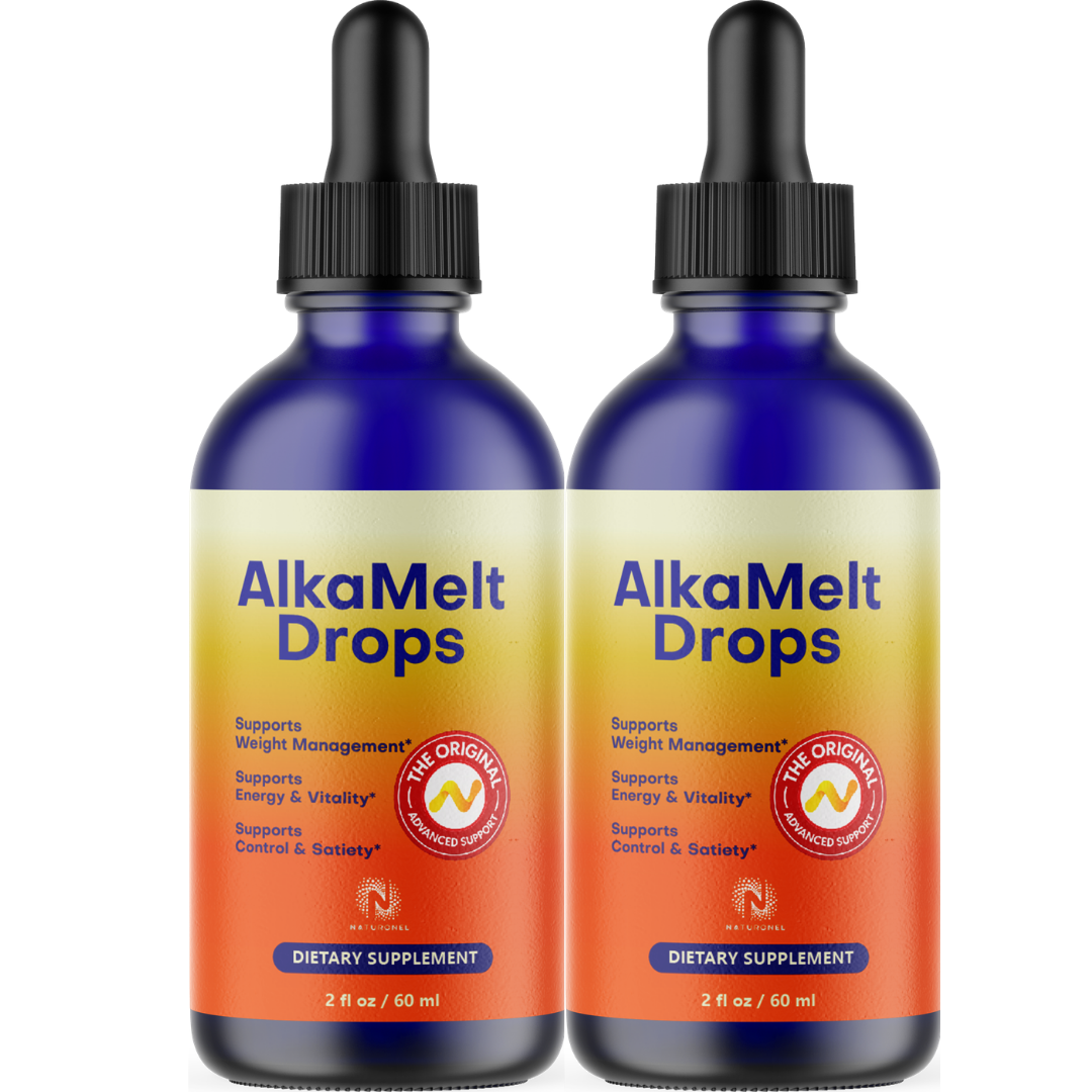 AlkaMelt Drops (2 Pack)  – Liquid Dietary Supplement for Weight Management & Energy Support – L-Arginine HCl, L-Glutamine & L-Tryptophan