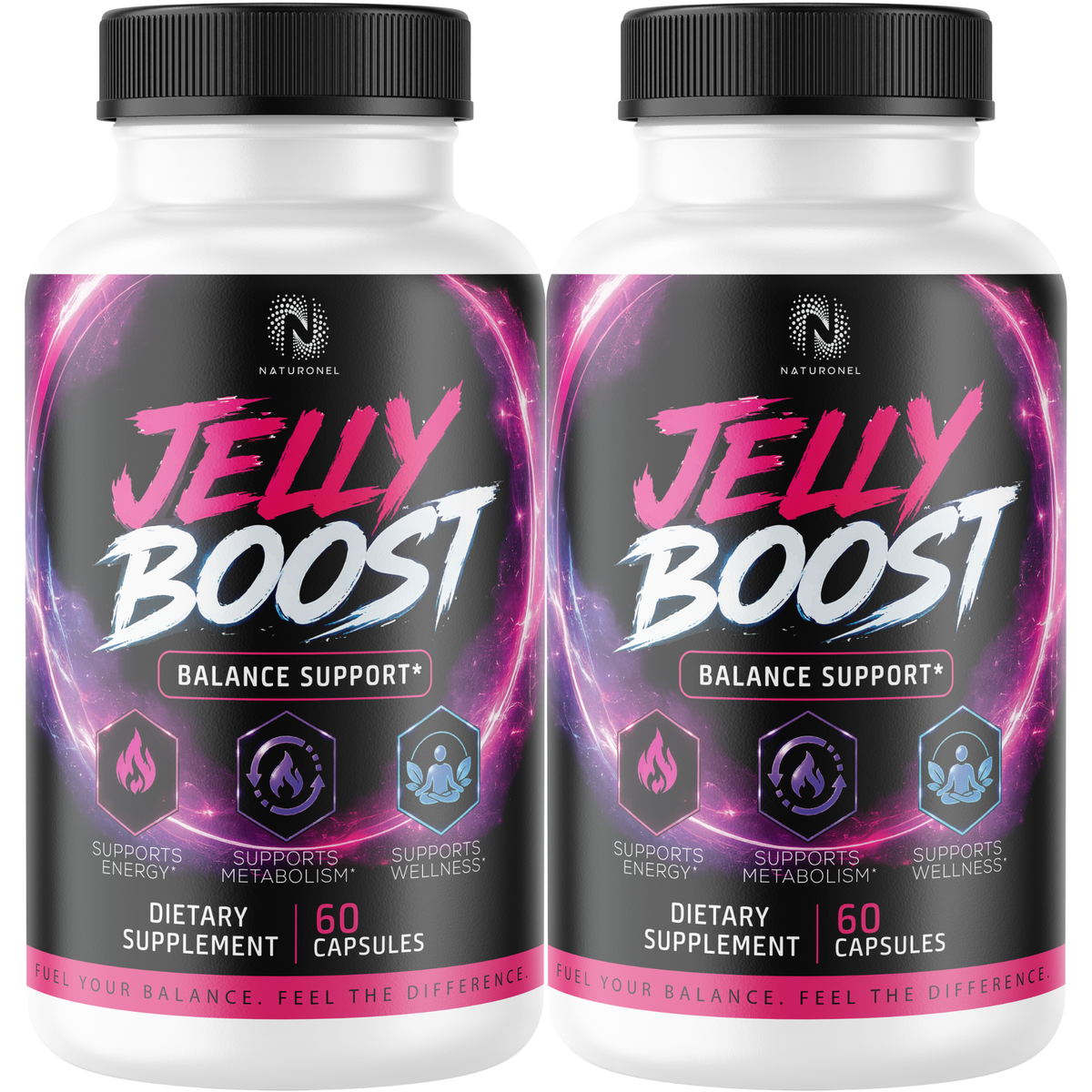 Jelly Boost Balance Support Supplement with Raspberry Ketones, African Mango, Green Tea Extract, Apple Cider Vinegar & Kelp, Metabolism & Energy Support