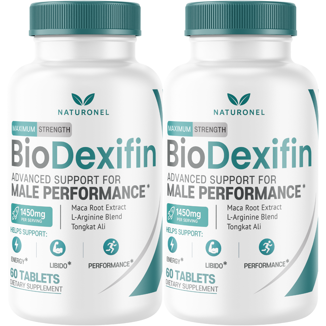 BioDexifin (2 Pack) Male Performance Supplement – Advanced Men's Vitality Formula with Tongkat Ali, Maca Root, L-Arginine, Panax Ginseng & Zinc – Energy, Performance & Daily Wellness Support