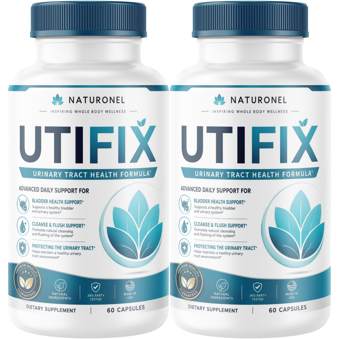 UTIFIX (2 Pack) Urinary Tract Health Formula – D-Mannose 1000mg with Cranberry, Hibiscus & Dandelion Root – Urinary Wellness Supplement for Women & Men