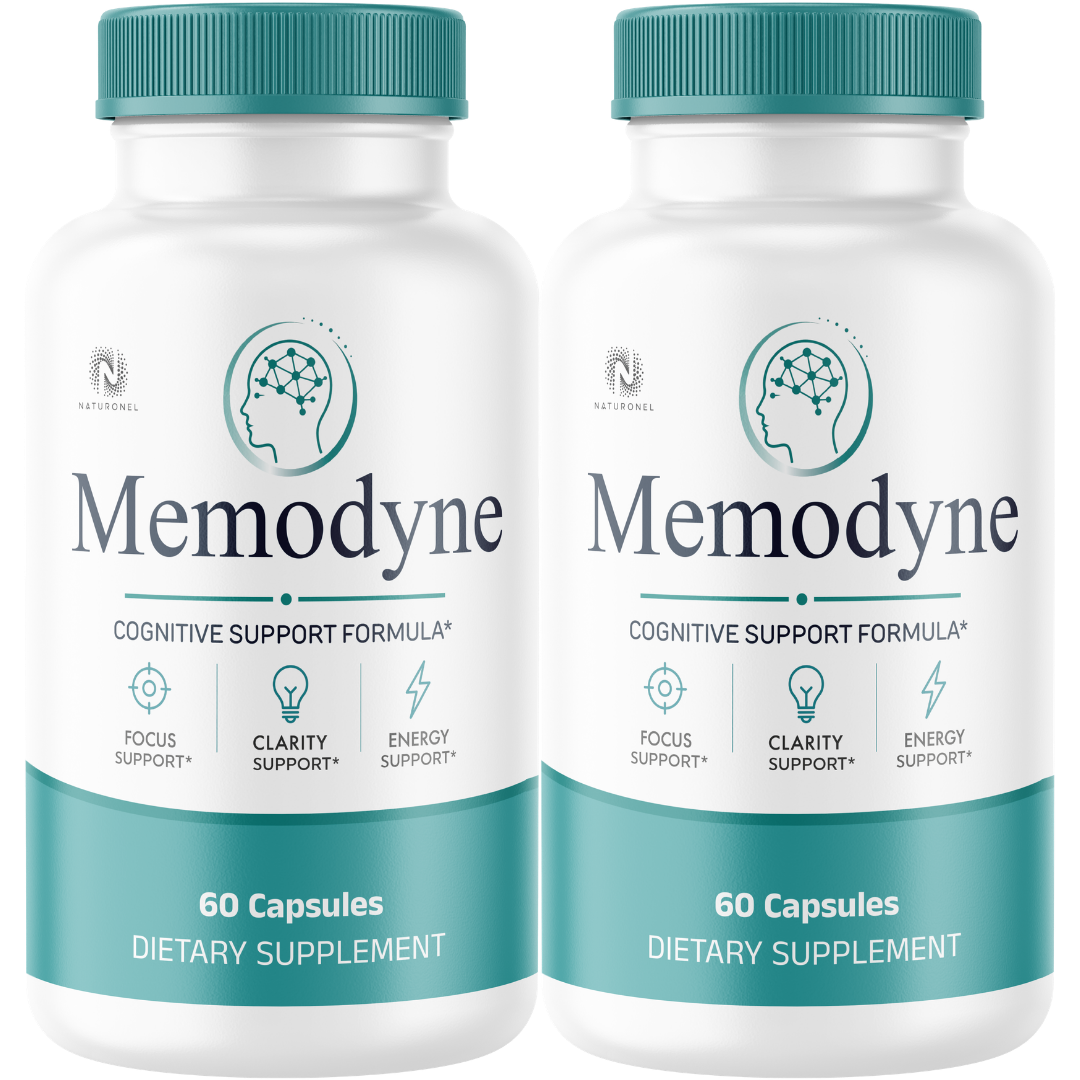 Memodyne Memory & Brain Health Supplement (2 Pack) – Advanced Nootropic Formula with DMAE, Bacopa, Huperzine A & Essential B Vitamins – Supports Focus, Clarity & Cognitive Function