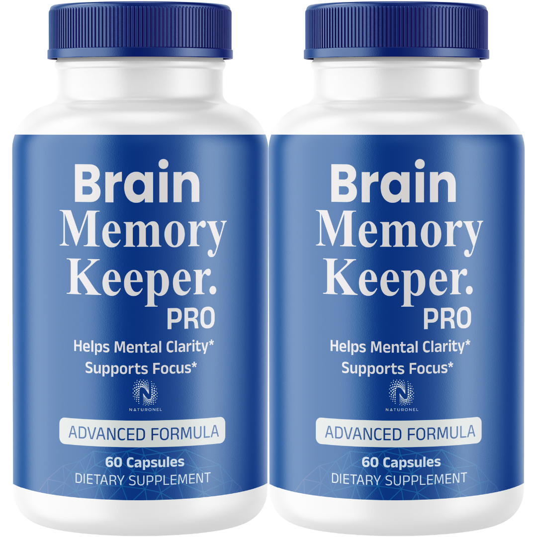 Brain Memory Keeper Pro (2 Pack)– Advanced Cognitive & Memory Support – Mental Clarity and Focus Formula with Bacopa, Choline & DMAE