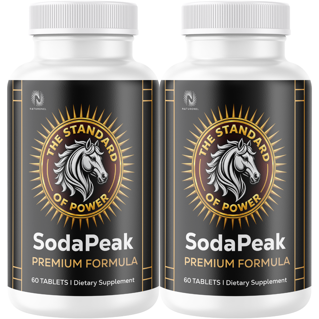SodaPeak Premium Male Vitality Complex (2 Pack) – 400mg Longjack, 250mg Maca Root, Ginseng, Zinc & L-Arginine