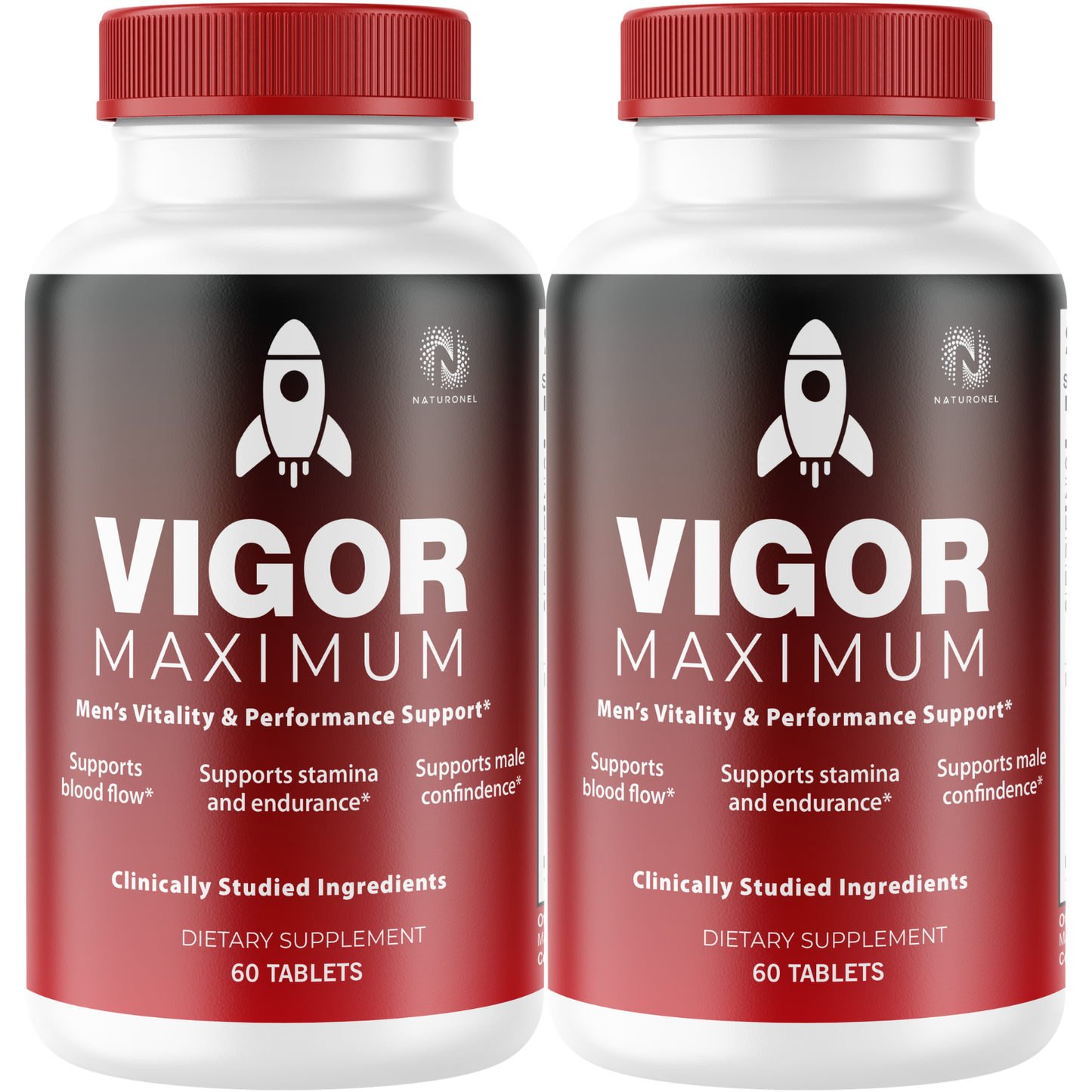 Vigor Maximum (2 Pack) Premium Men's Vitality Formula – Clinically Studied Ingredients with Longjack, Maca, L-Arginine & Zinc