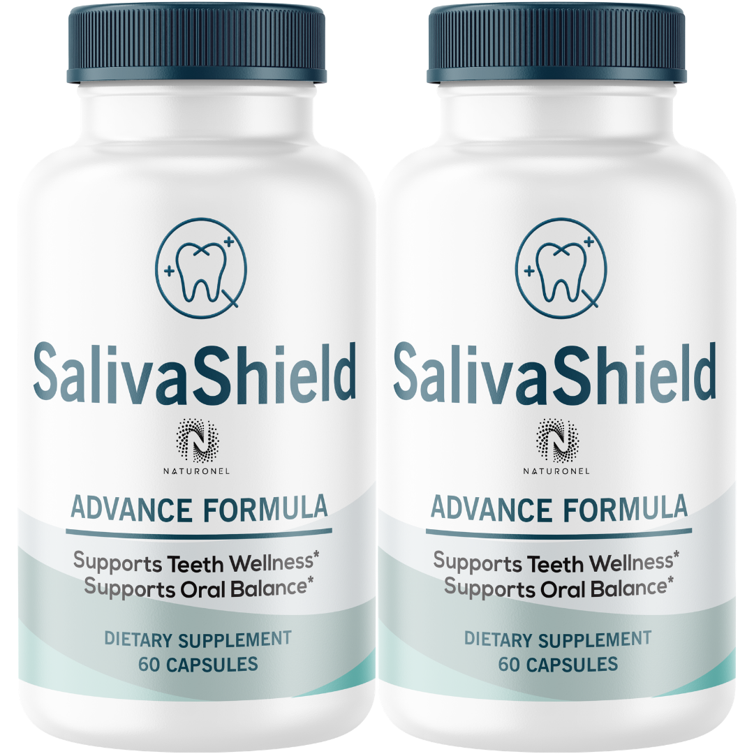 SalivaShield Oral Probiotic Supplement (2 Pack) – 40 Billion CFU Advanced Formula for Teeth Wellness & Oral Balance – 5 Probiotic Strains with Marine Polysaccharide & FOS
