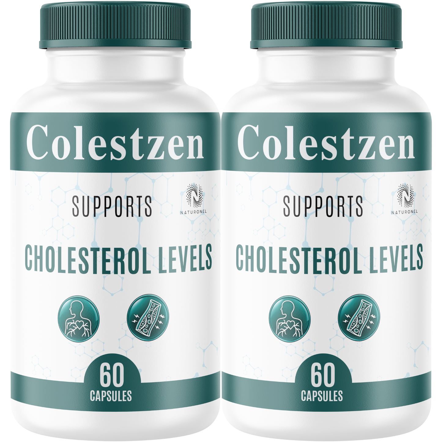 Colestzen (2 Pack) Cholesterol Support Supplement – Advanced Heart Health Formula with Vitamins, Minerals & Botanical Extracts – Daily Cardiovascular Wellness