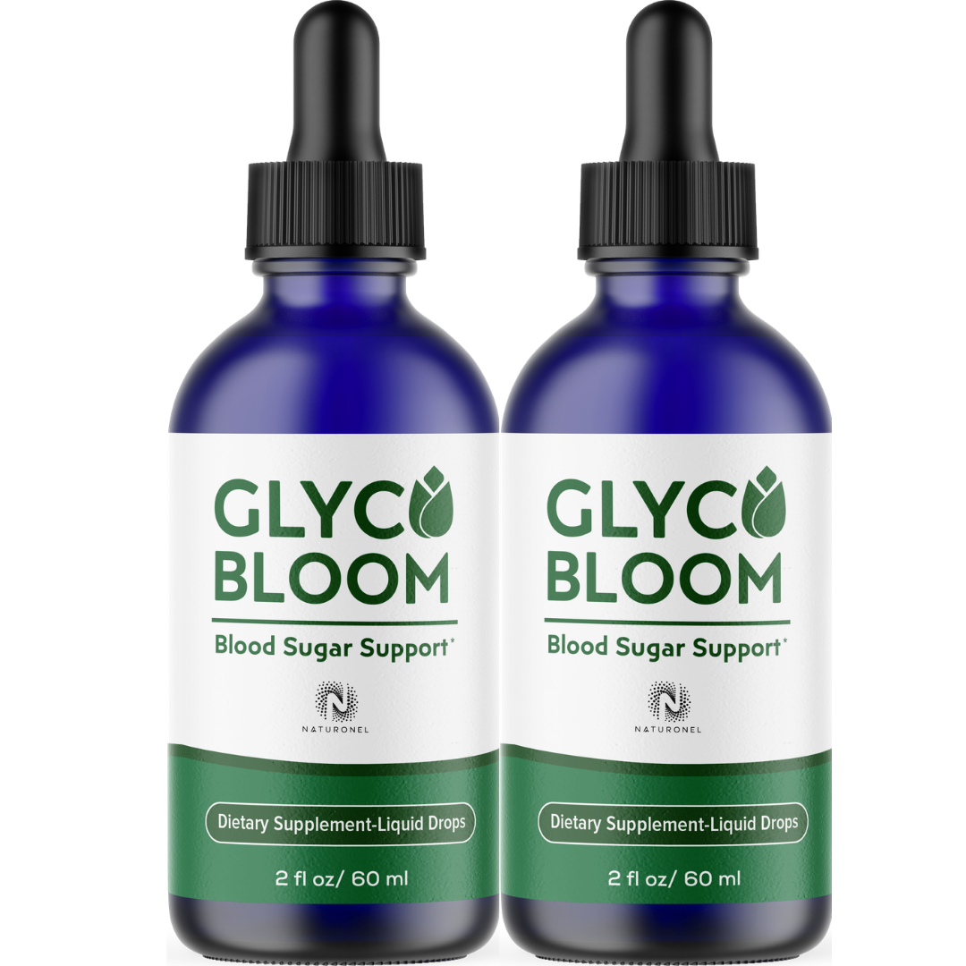 Glyco Bloom Liquid Blood Sugar Support Drops (2 Pack) – L-Arginine HCl, L-Glutamine & L-Tryptophan Formula – Natural Lemon Flavor