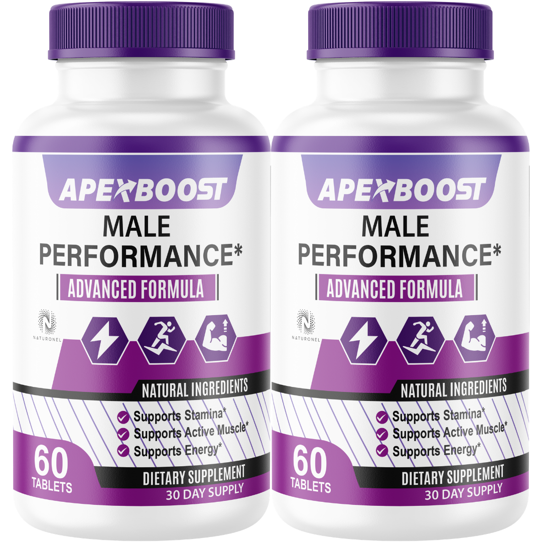 ApexBoost Male Performance Supplement for Men (2 Pack) – Advanced Vitality, Stamina & Energy Support with Longjack, Maca, L-Arginine, Ginseng & Tribulus