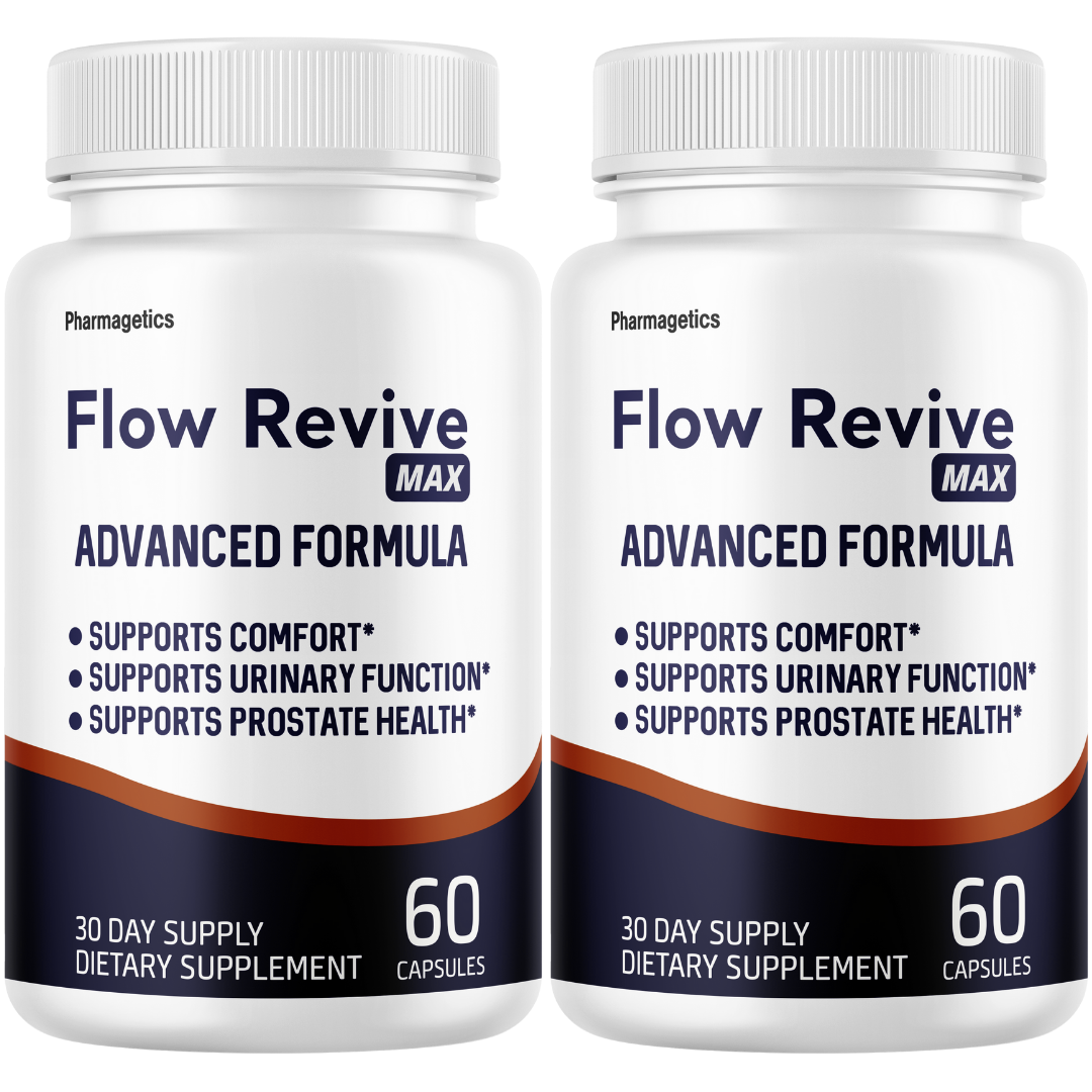 Flow Revive Max Prostate Health Supplement,  Urinary Support 60 Capsules