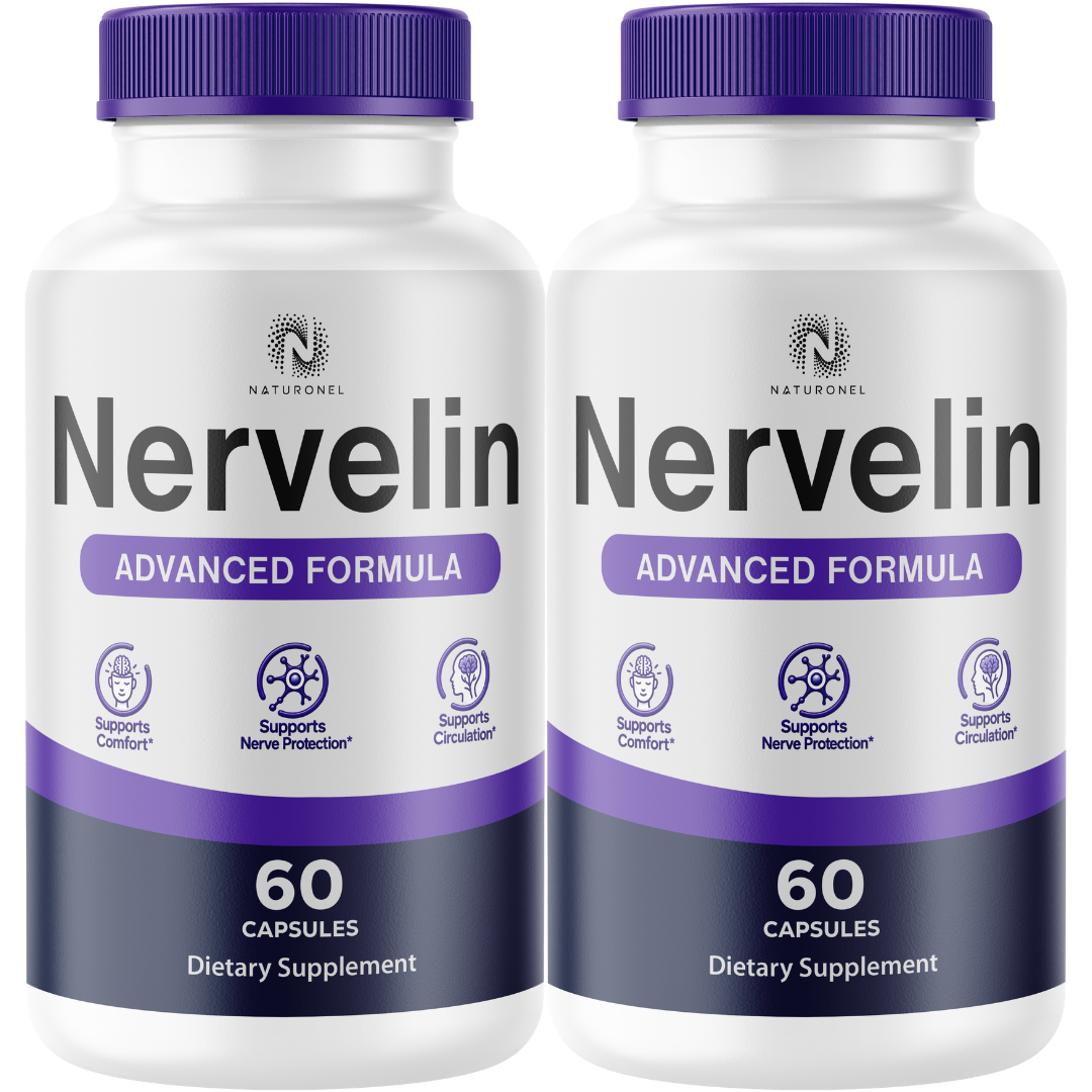 Nervelin (2 Pack) Advanced Multi-Ingredient Formula – Turmeric, Glucosamine, Chondroitin, Boswellia, Ginger, MSM & Quercetin