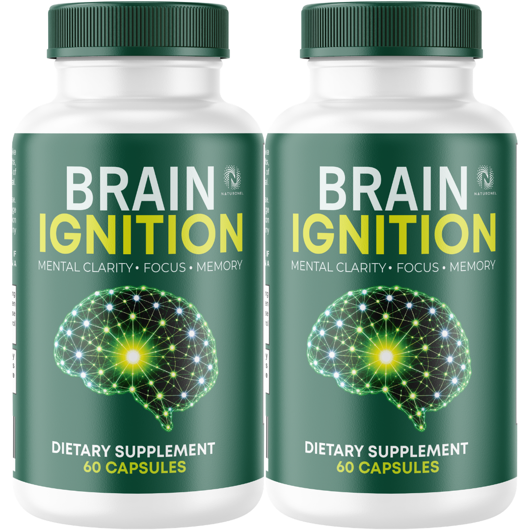 Brain Ignition Nootropic Supplement (2 Pack) – Mental Clarity, Cognitive Function, Focus & Memory Support