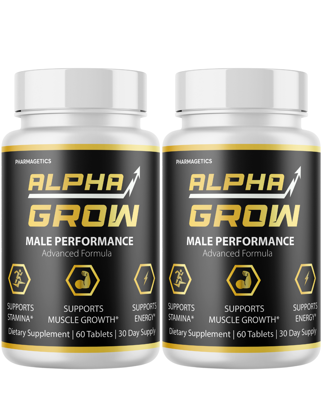Alpha Grow Male Performance Advanced Formula, Energy Support 60 Tablets