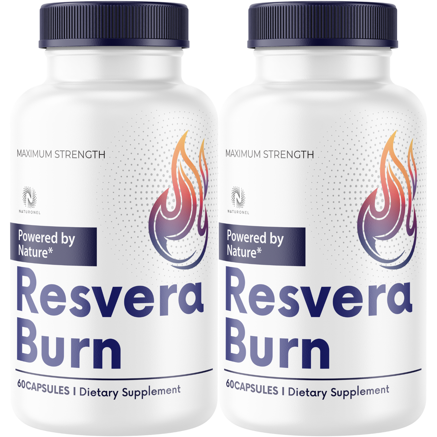 Resvera Burn (2 Pack)  – Advanced Thermogenic Weight Management Formula with Raspberry Ketones, African Mango, Green Tea Extract & Apple Cider Vinegar – Metabolism & Energy Support