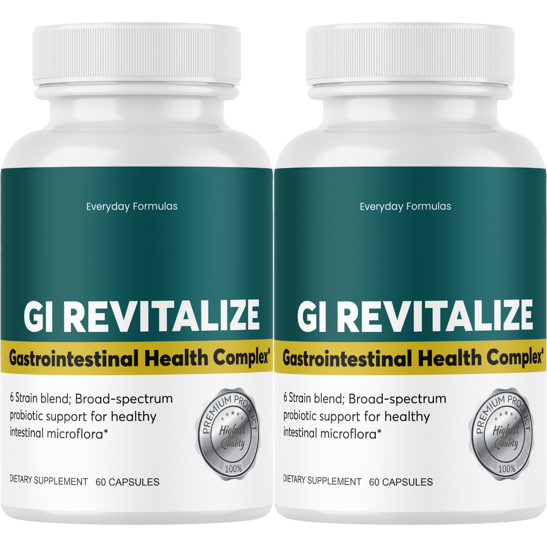 GI Revitalize - Gut Health Supplements, Probiotics for Gut Health 60 Capsules