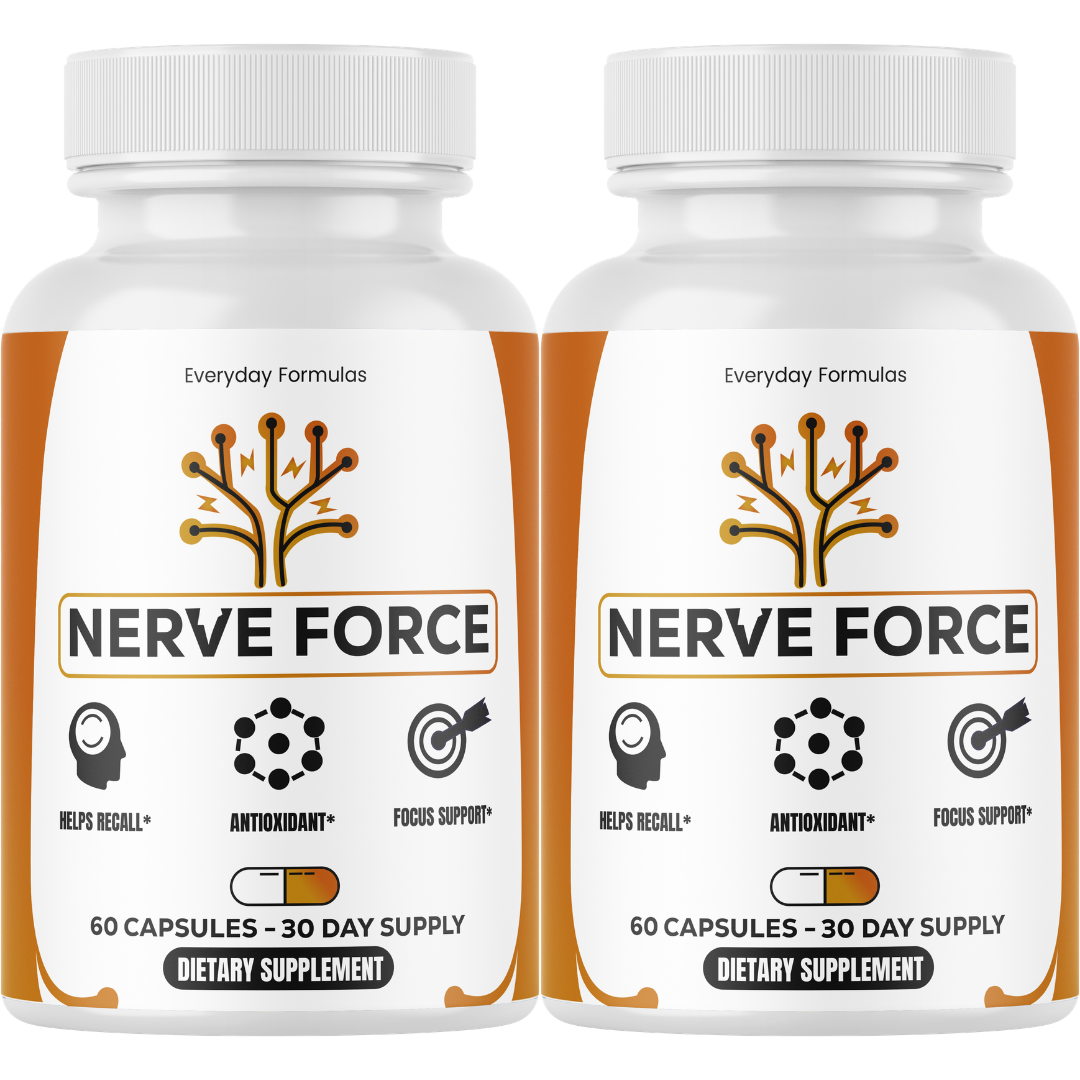Nerve Force Focus Support Supplement, Antioxidant Formula 60 Capsules