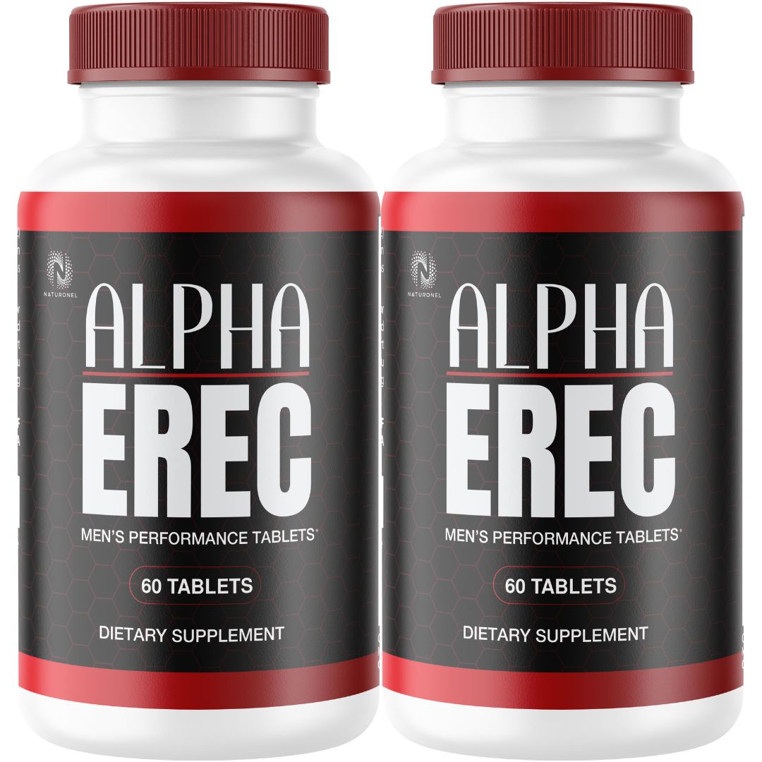 Alpha Erec Advanced Men's Performance Tablets (2 Pack) – Male Stamina, Energy & Vitality Support with Tongkat Ali, Maca, Ginseng & Zinc