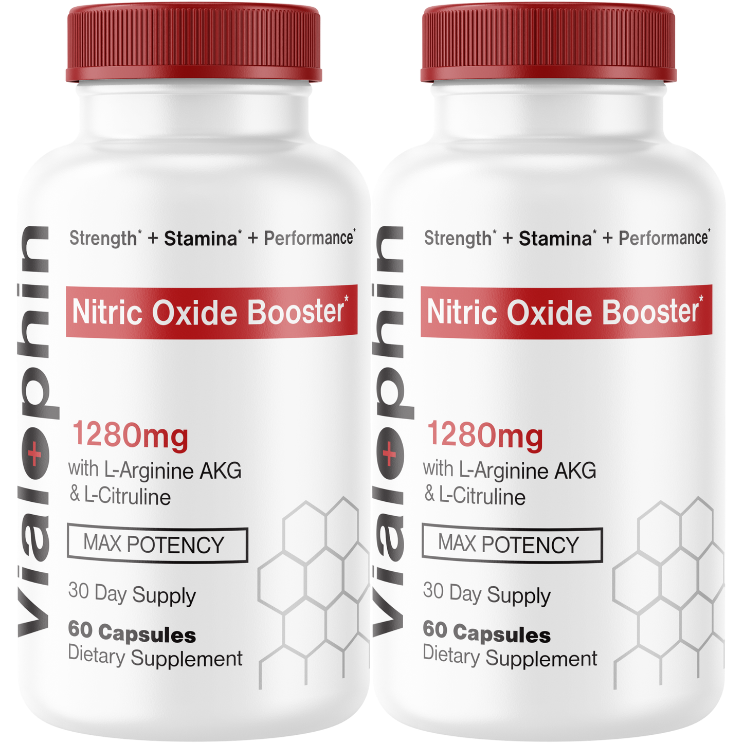 Vialophin (2 Pack) Nitric Oxide Booster 1280mg – L-Arginine AKG, L-Citrulline & Beta Alanine Formula with Niacin Supplement for Blood Flow, Workout Performance & Stamina Support