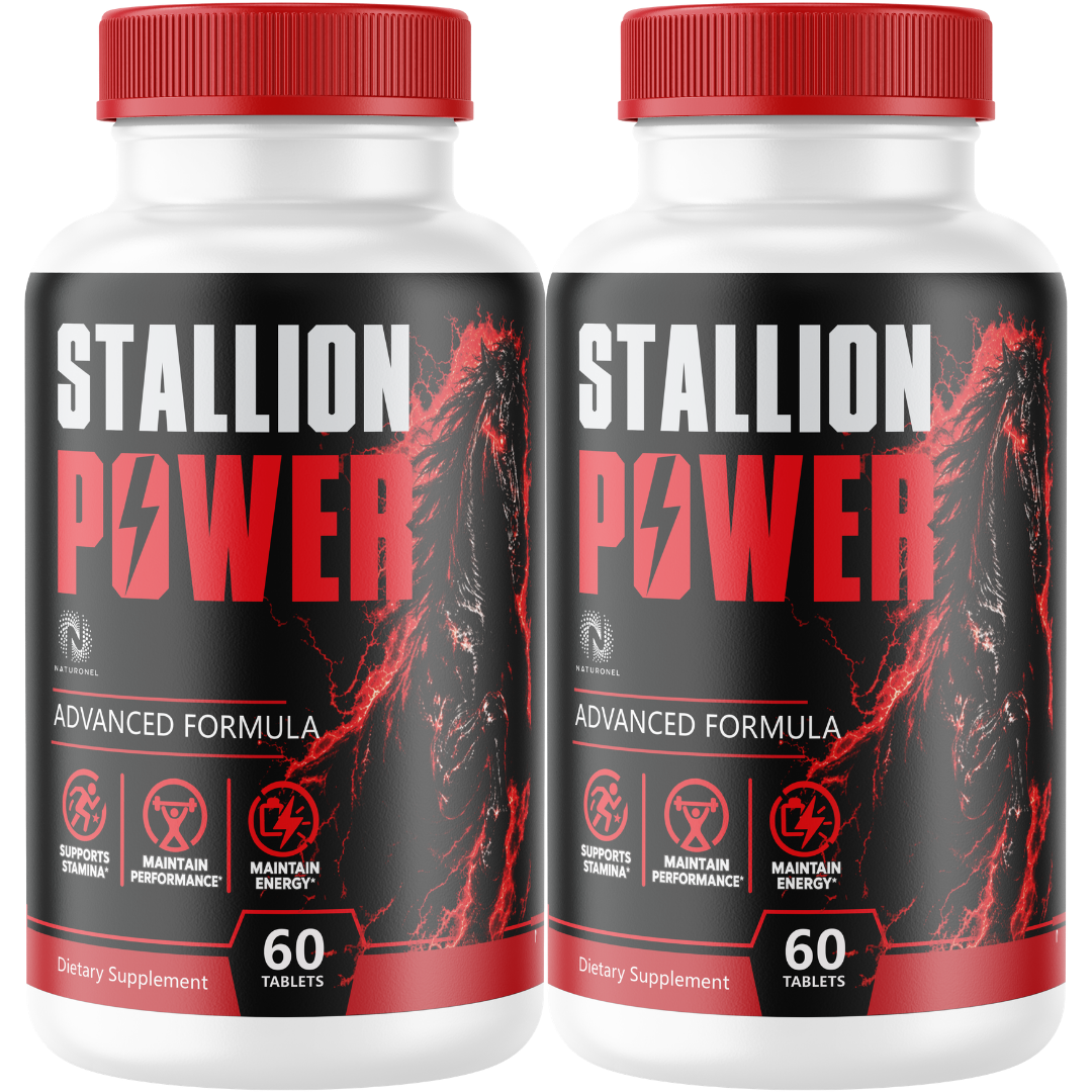 Stallion Power (2 Pack) – Advanced Men's Vitality Supplement with Longjack, L-Arginine, Ginseng, Maca & Zinc – Energy & Endurance Support