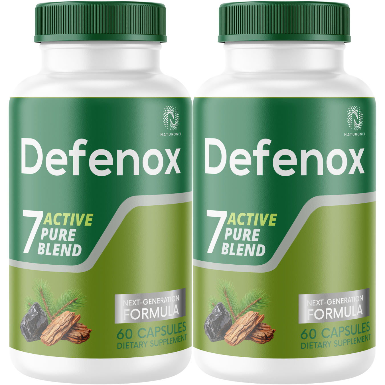 Defenox (2 Pack) Supplement – 7 Active Ingredient Formula with Shilajit, Tongkat Ali, Ashwagandha, Magnesium, Zinc & Boron, Black Pepper Extract