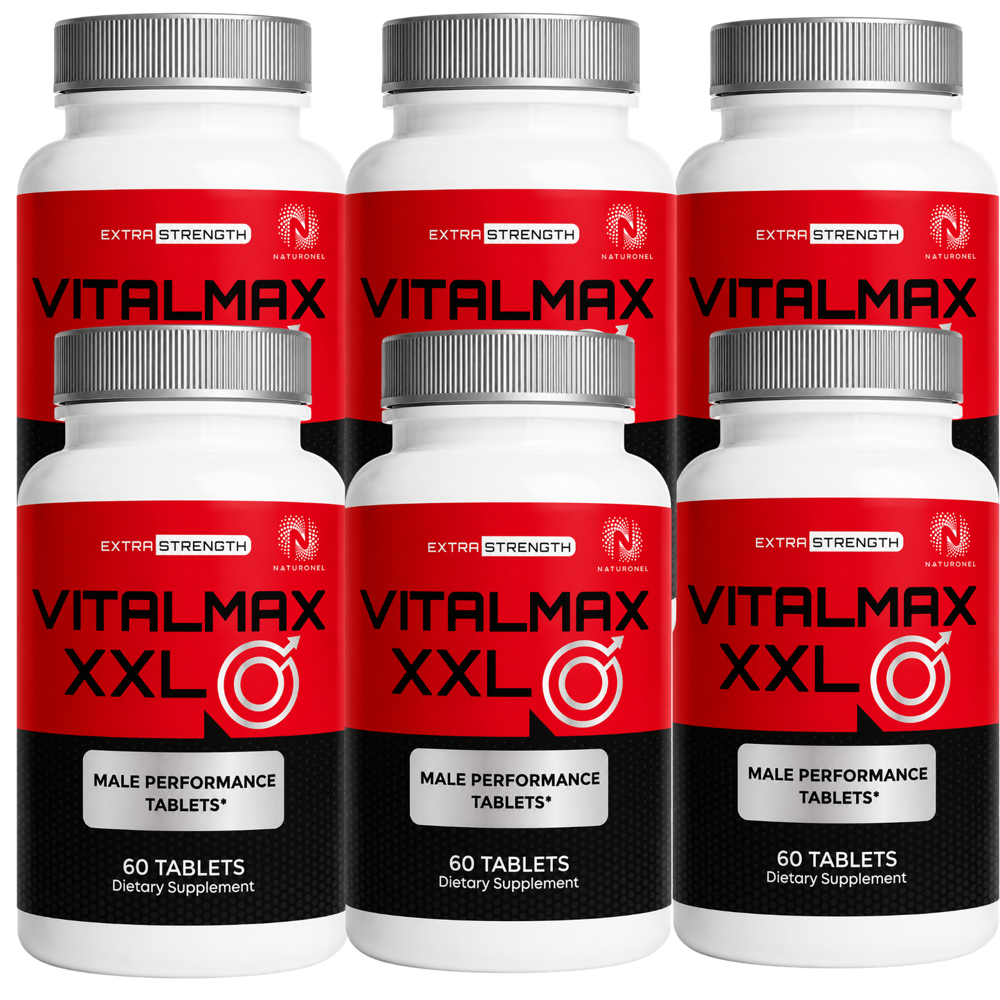 VitalMax XXL Male Performance Supplement for Men – Daily Men's Vitality Formula - 6 Bottle