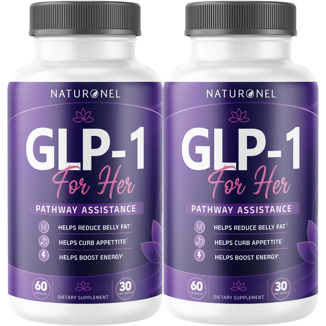 GLP-1 For Her (2 Pack) – Women's GLP-1 Pathway Support Formula with Green Coffee Bean, Garcinia Cambogia, Raspberry Ketone, Green Tea & Caffeine, Metabolism & Appetite Support