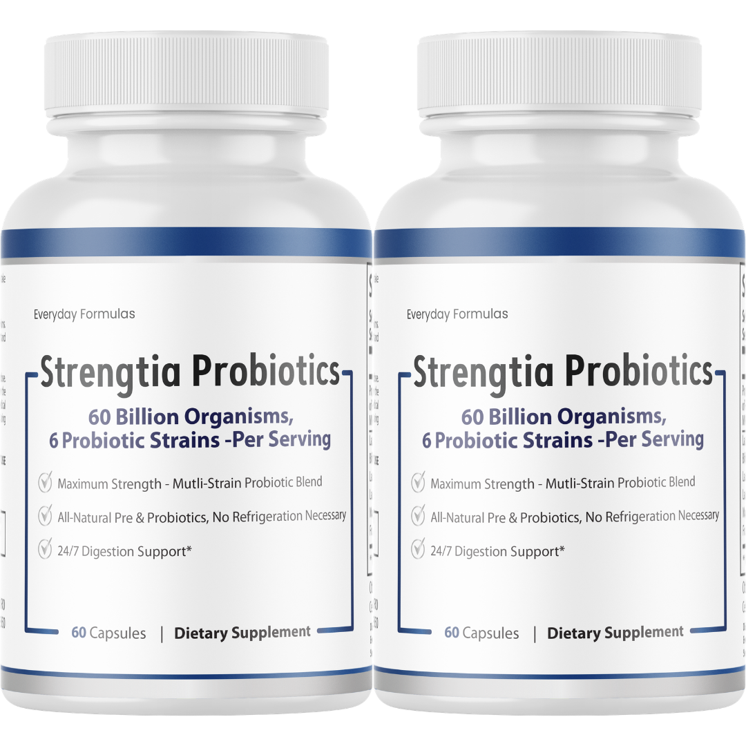 Strengtia Probiotics - Mutli-Strain Probiotic Blend Maximum Strength 60 Capsules