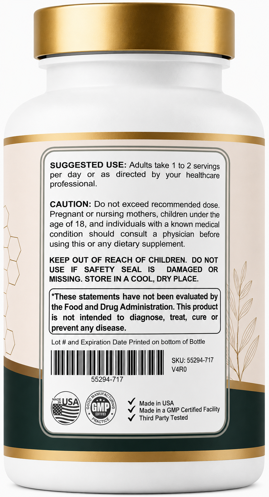 Naturonel Elastin Peptides - 90 Capsules