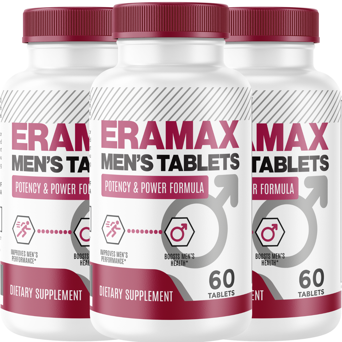 ERAMAX Men’s Performance Tablets – Potency & Power Formula with Longjack, Maca, L-Arginine, Ginseng, Zinc & Herbal Blend