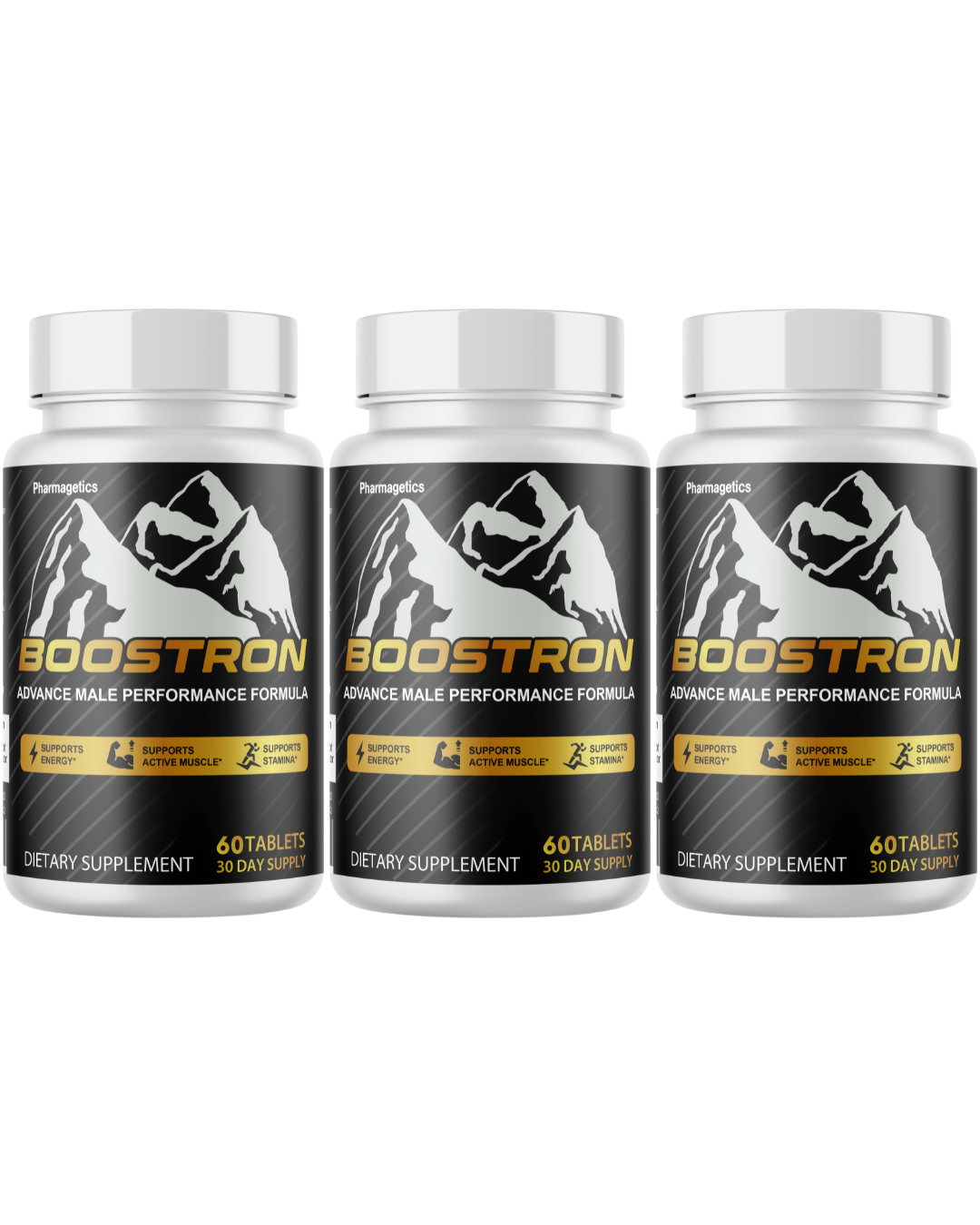 Boostron Advanced Performance Formula For Men, Energy Support 60 Capsules