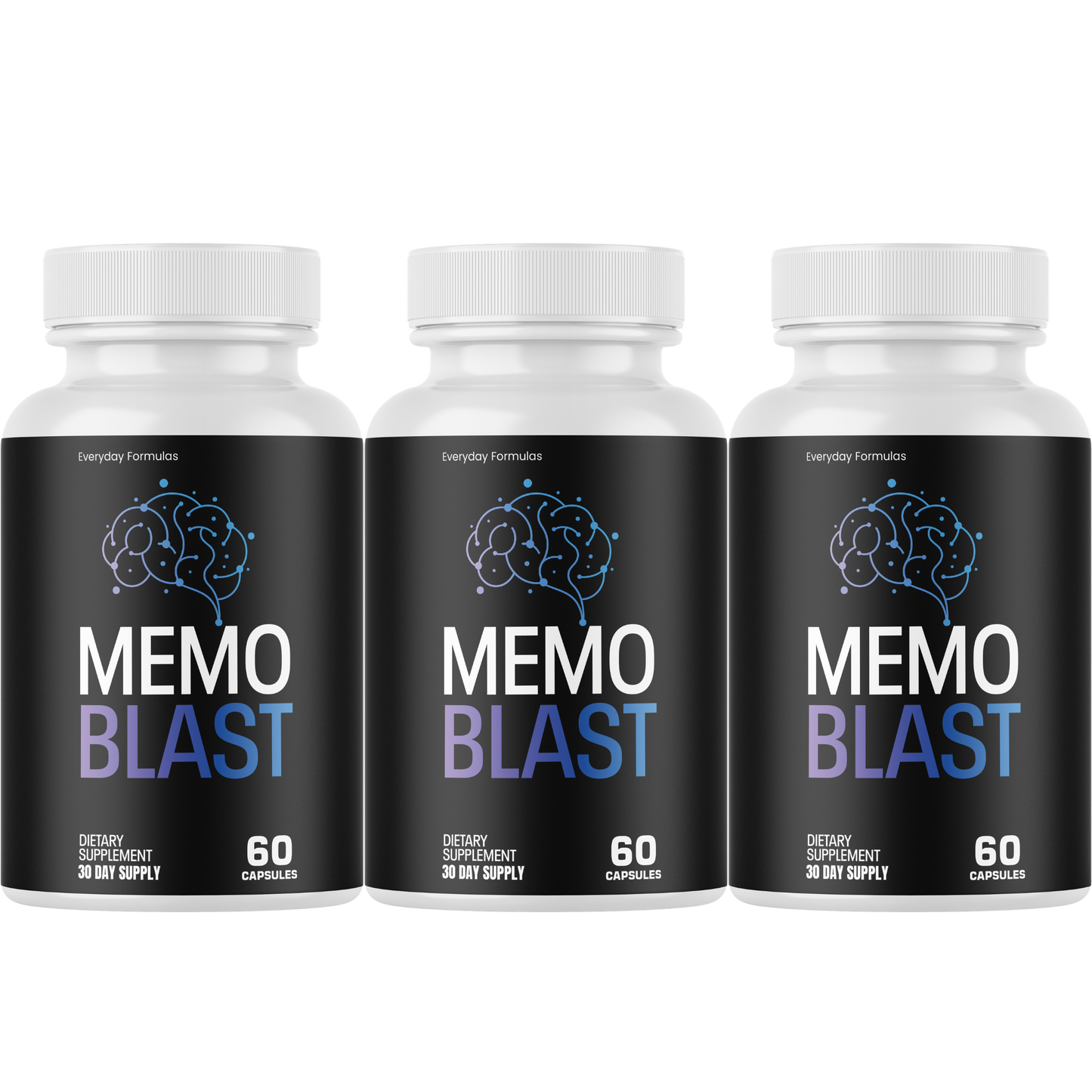 Memo Blast Brain Health Support Supplement 60 Capsules