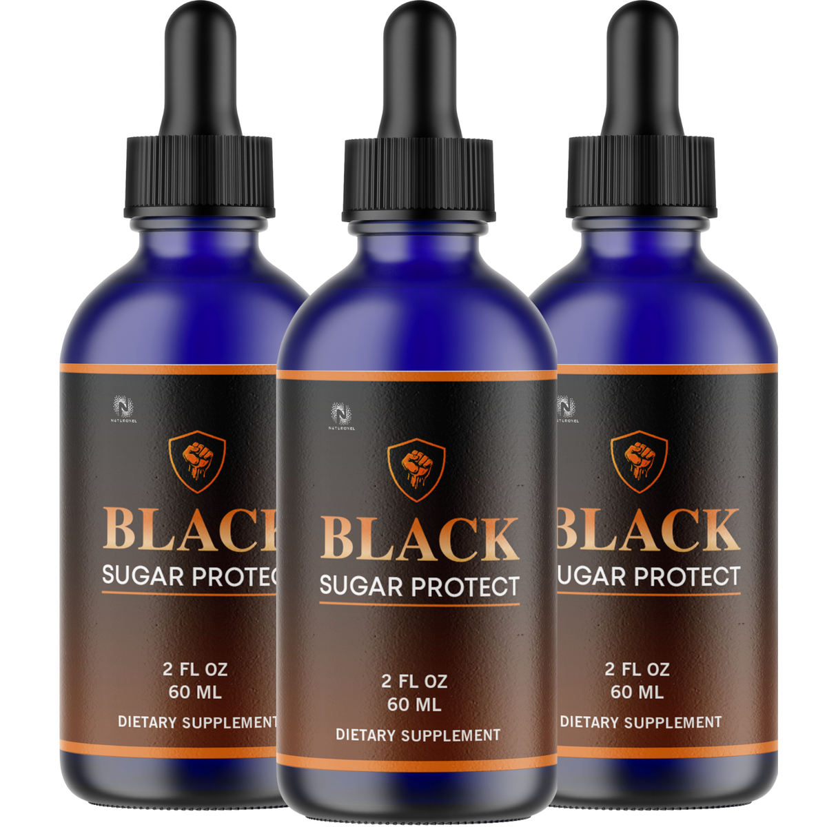 Black Sugar Protect (3 Pack) – Daily Liquid Amino Acid Formula – L-Arginine HCl, L-Glutamine & L-Tryptophan