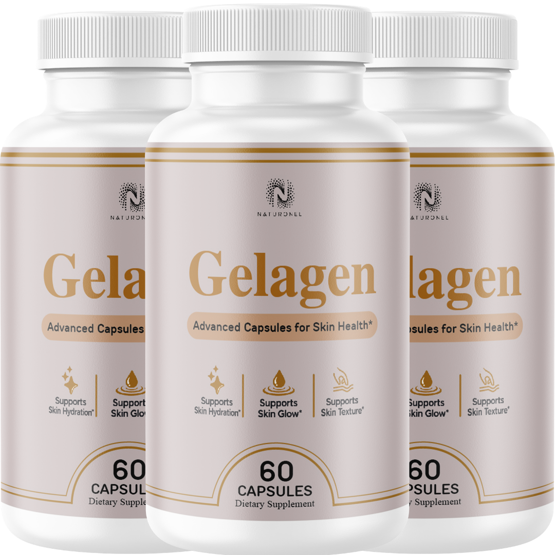 Gelagen Advanced Skin Health Supplement (3 Pack) – Skin Hydration, Glow & Texture Support – Biotin 5,000 mcg, Vitamin C, Vitamin E, Vitamins, Minerals & Botanical Blend