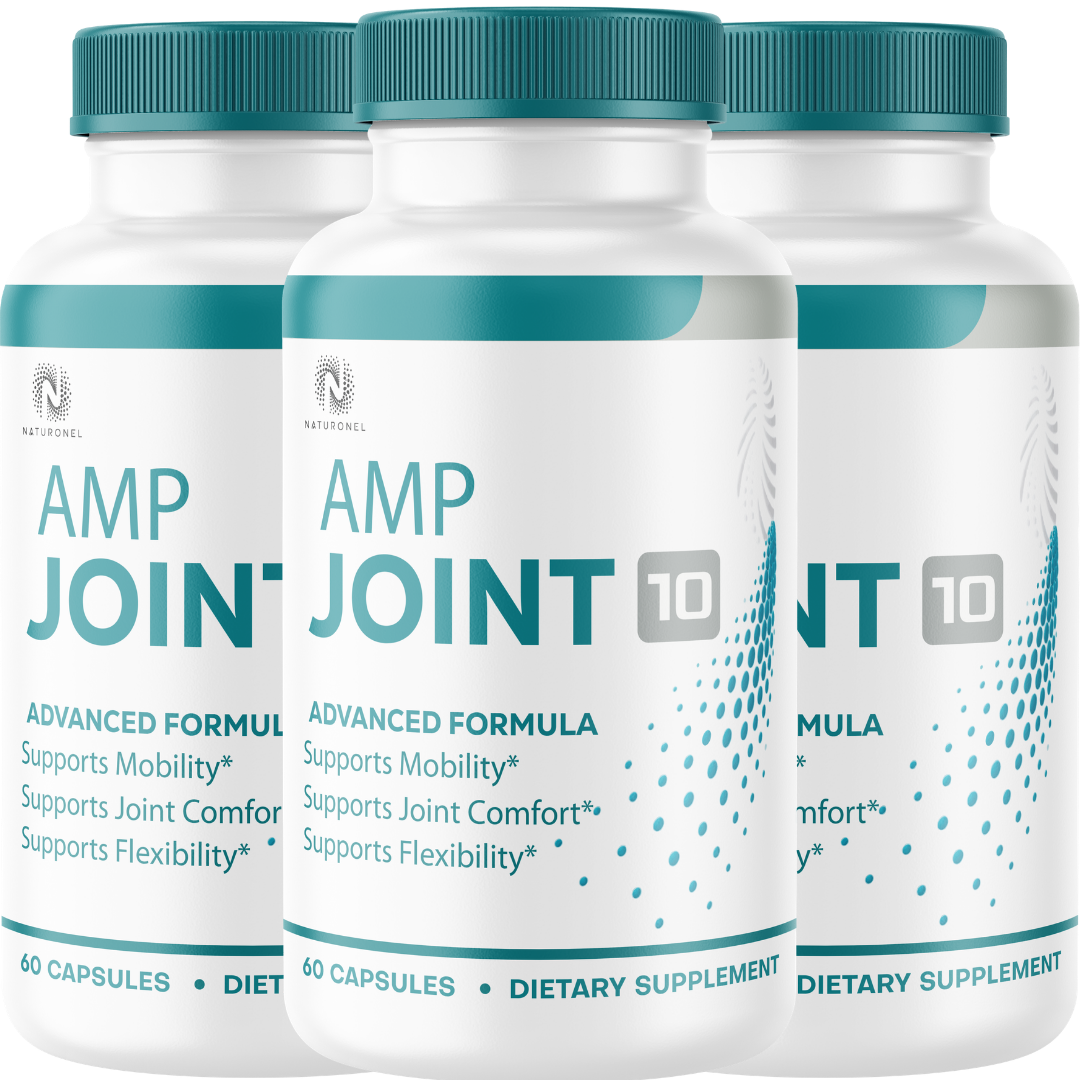 AMP Joint 10 (3 Pack) – Advanced Joint Support Supplement with Glucosamine 1500mg, Chondroitin, Boswellia, Turmeric & MSM – Mobility & Flexibility Support
