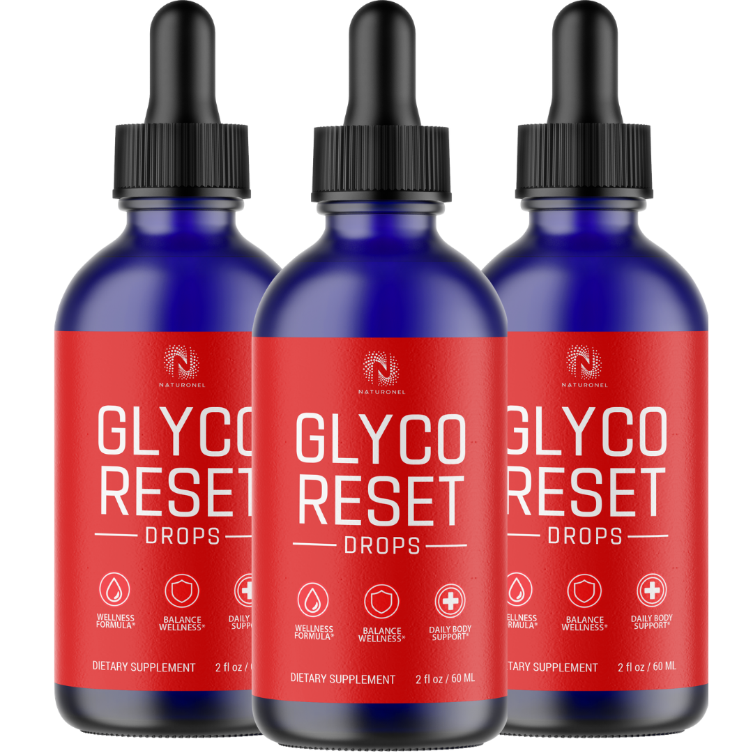 Glyco Reset Drops (3 Pack) – Advanced 3-in-1 Amino Acid Wellness Formula with L-Arginine, L-Glutamine & L-Tryptophan – Daily Balance & Body Support – Lemon Flavor