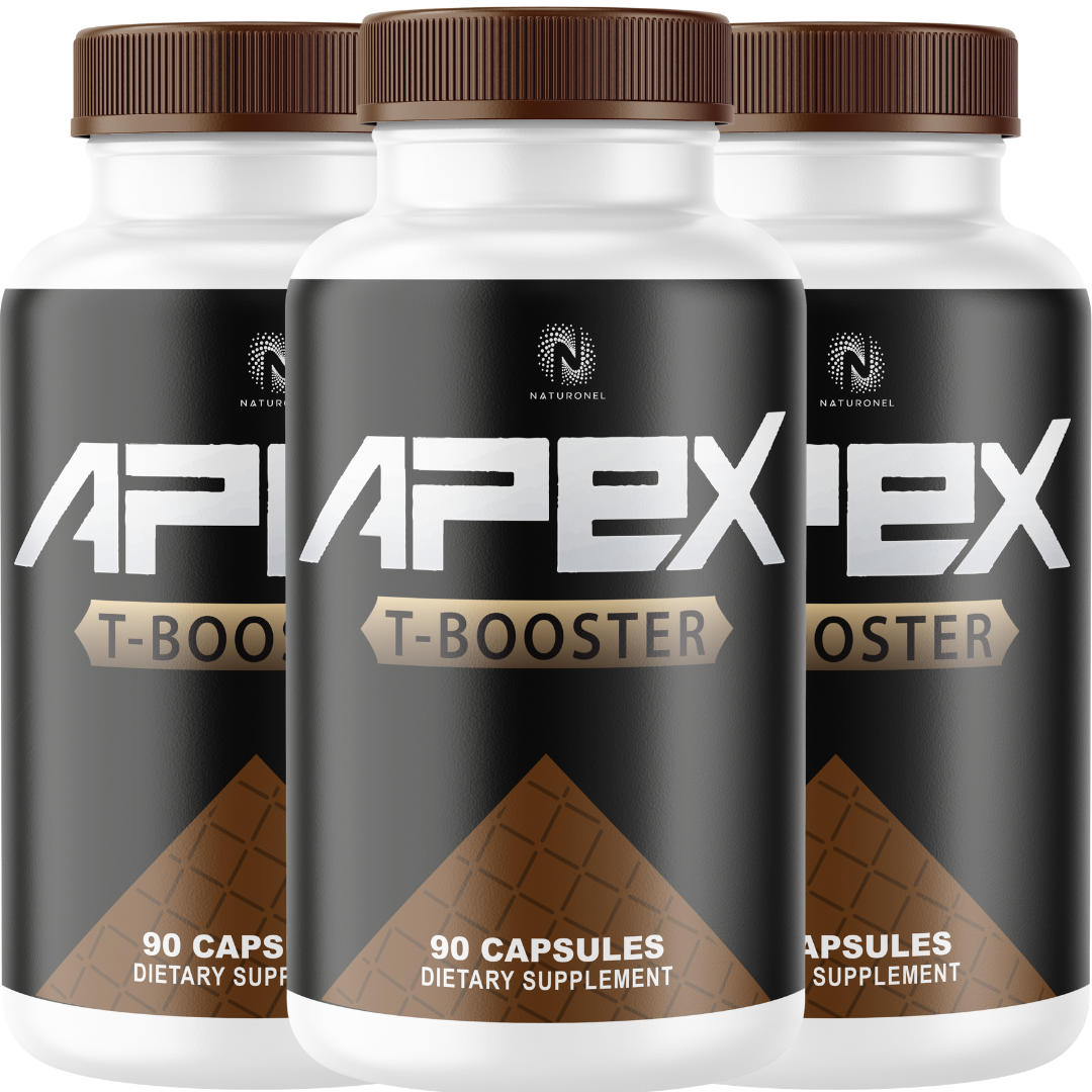 APEX T-Booster (3 Pack) – Men's Performance & Vitality Supplement with Tongkat Ali, Tribulus Terrestris, Zinc & Magnesium – Supports Strength, Stamina & Energy