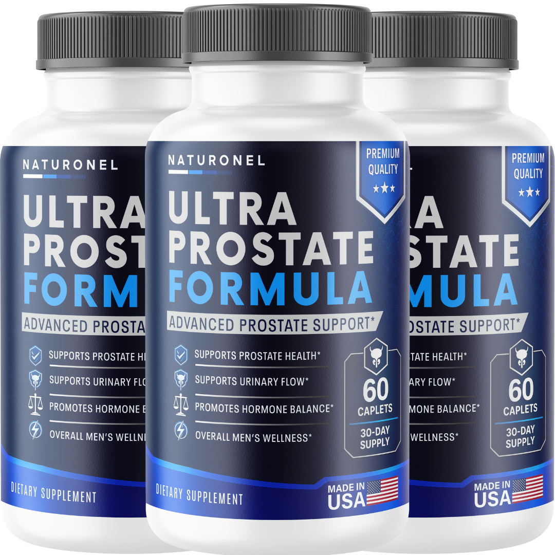 Ultra Prostate Formula for Men (3 Pack) – Advanced Prostate Support Supplement with Saw Palmetto, Pygeum, Plant Sterols, Zinc, Selenium & Lycopene – Supports Urinary Flow & Men's Wellness