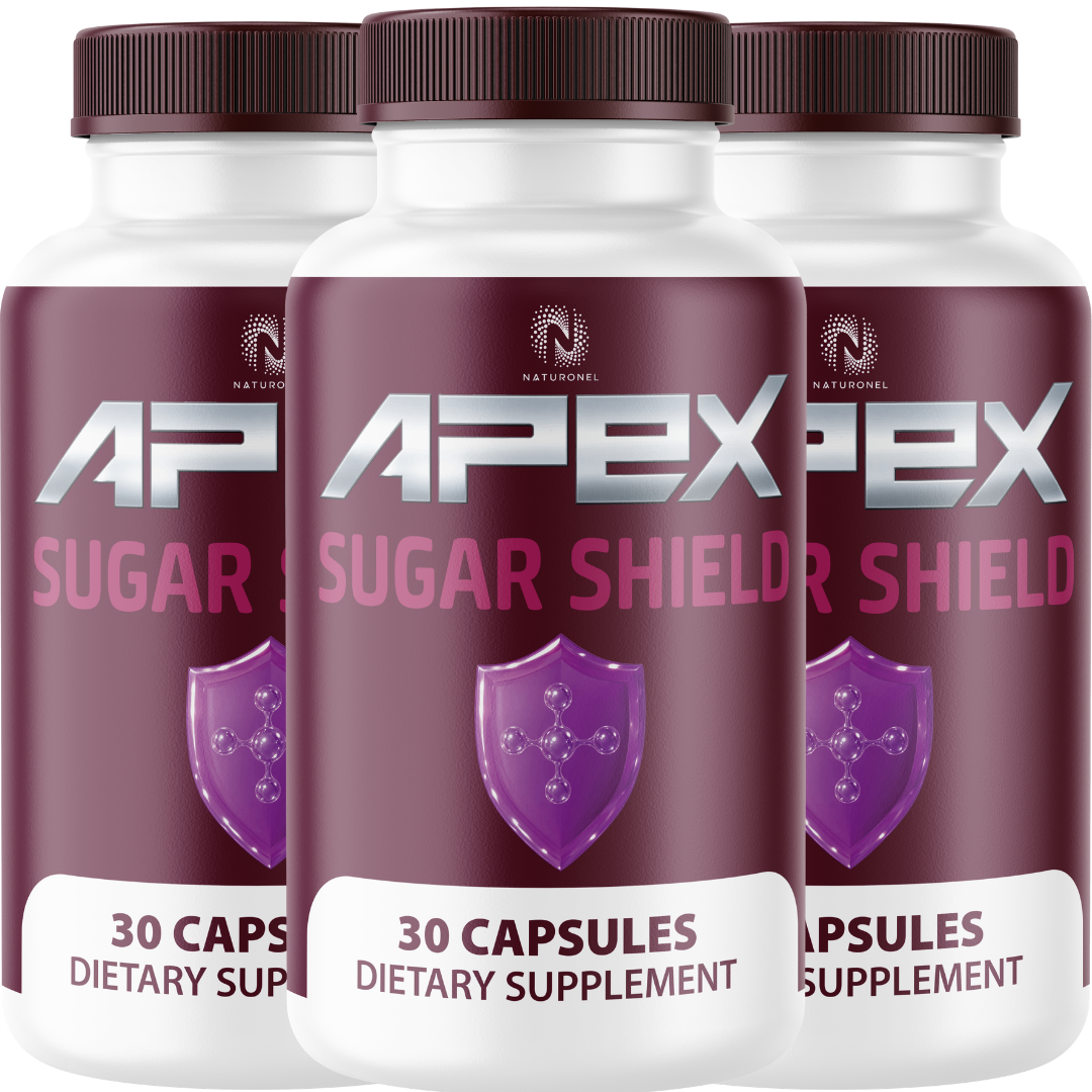 APEX Sugar Shield Advanced Glucose Support (3 Pack) – Blood Sugar Support Capsules with Banaba, Bitter Melon, Gymnema, Chromium & Alpha Lipoic Acid