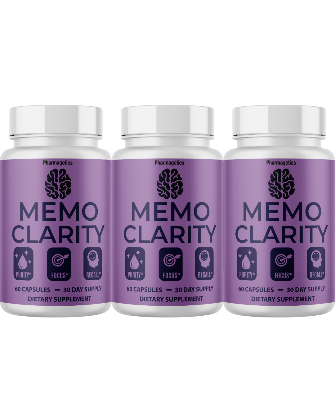 Memo Clarity Healthy Brain Support Supplement, Memory Health 60 Capsules
