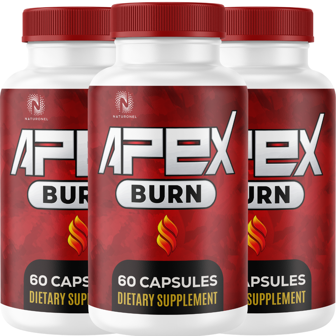 Apex Burn (3 Pack) – Metabolism & Active Energy Support with Raspberry Ketones 500mg, African Mango 300mg & Botanical Blend