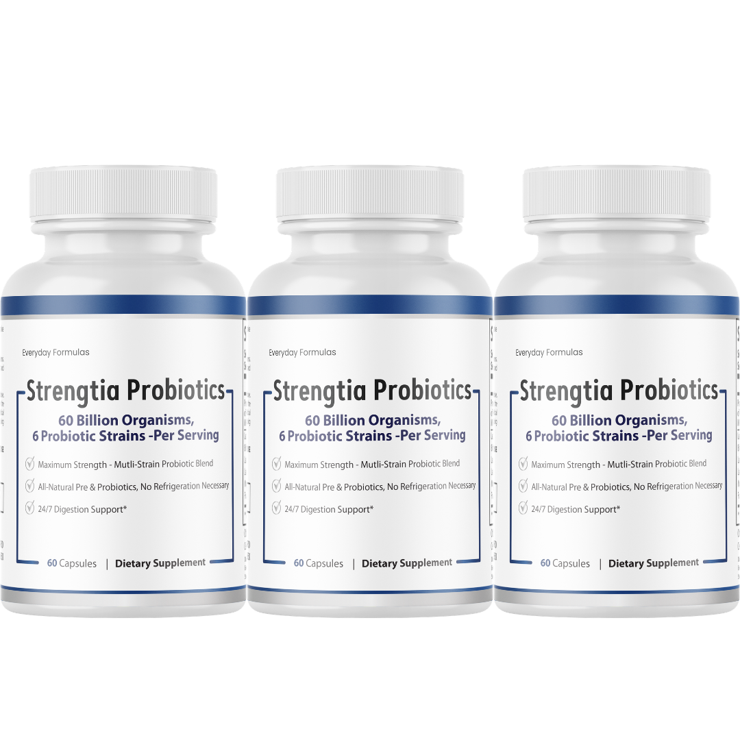 Strengtia Probiotics - Mutli-Strain Probiotic Blend Maximum Strength 60 Capsules