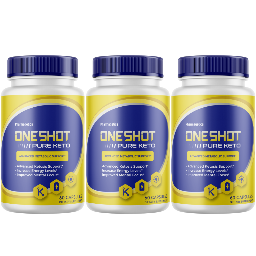 OneShot Pure Keto Supplement, Advanced Ketosis Support 60 Capsules