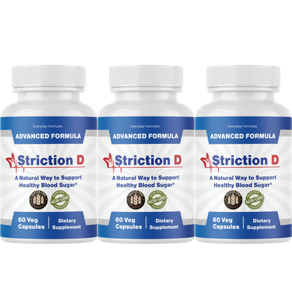 Striction D Healthy Blood Sugar Support Formula 60 Capsules