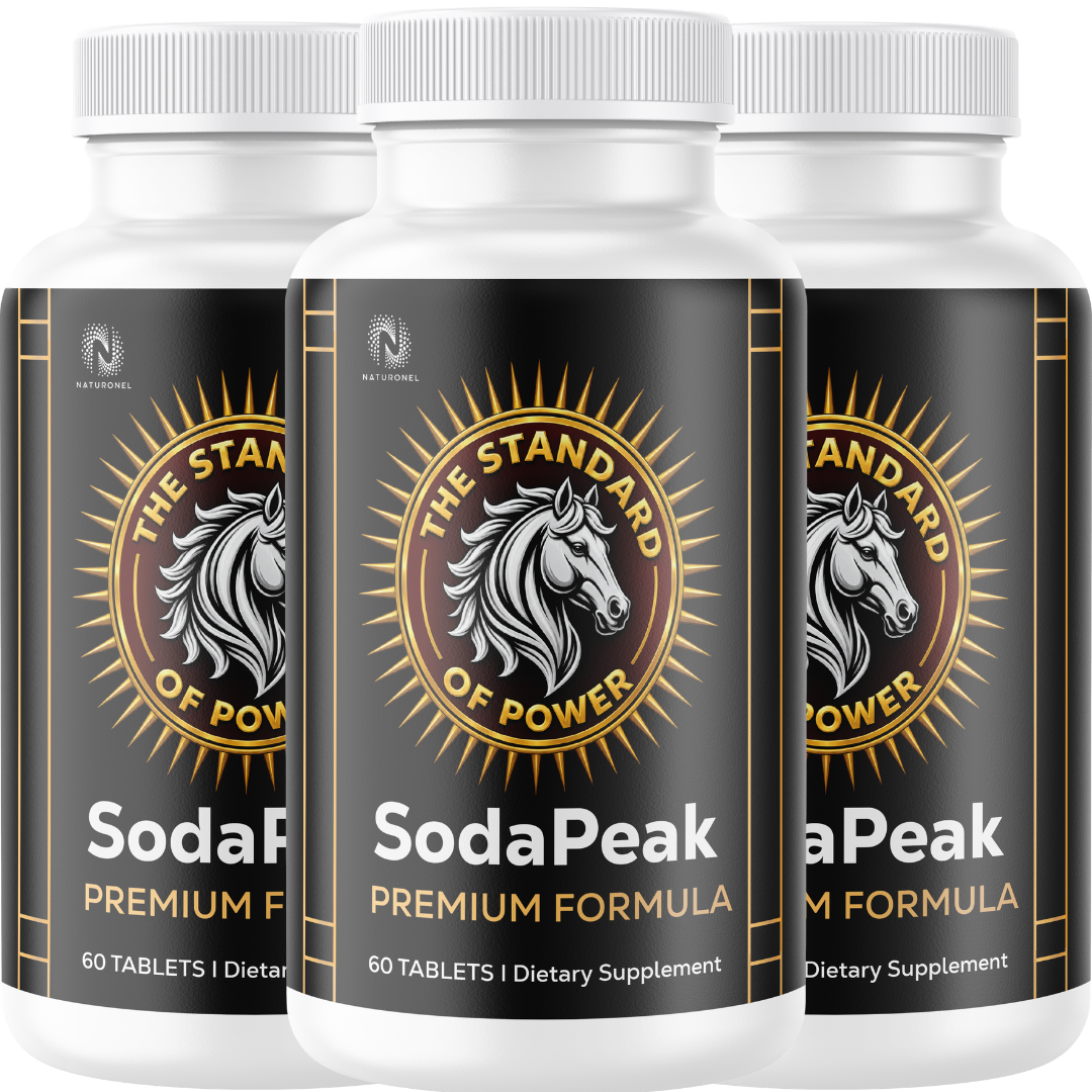 SodaPeak Premium Male Vitality Complex (3 Pack) – 400mg Longjack, 250mg Maca Root, Ginseng, Zinc & L-Arginine