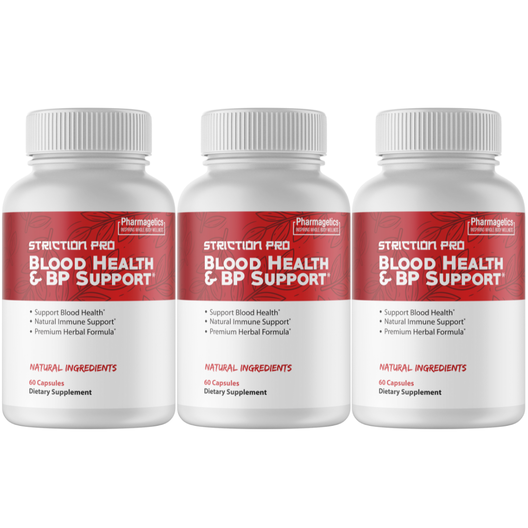 Striction Pro Blood Sugar Health Support Supplement 60 Capsules